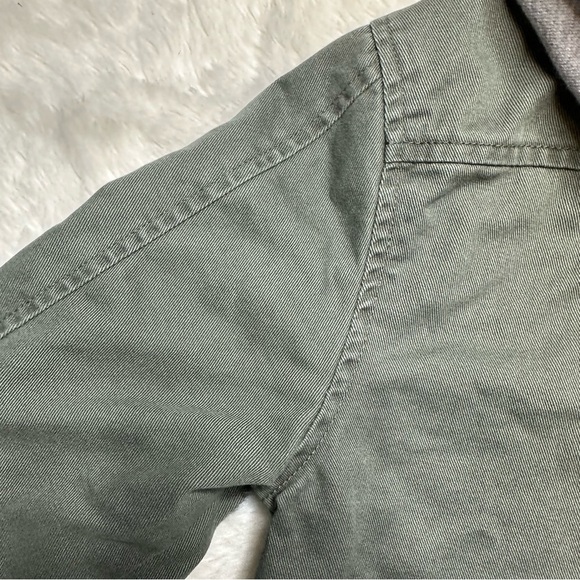 George Jacket Hooded Utility Style Green & Grey Size 6 - Picture 14 of 16